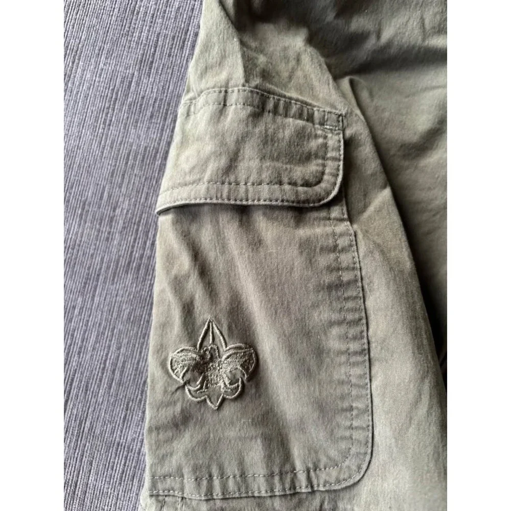 Official Boy Scouts of America (BSA) Youth Cargo Shorts - sz 8 Adjustable Waist